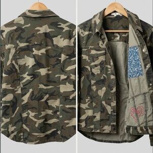 Men's Camo Utility Jacket - Green Camouflage